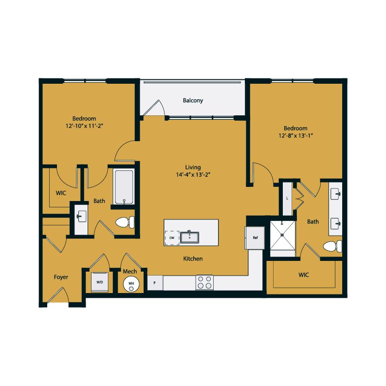 Floor plan layout diagram for B1-1